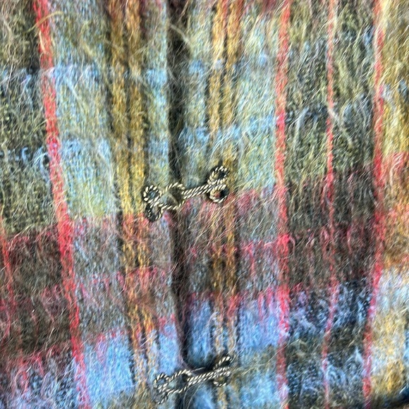 Vintage Andrew Stewart Mohair/Wool Multicolour Sleeveless Vest Woven in Scotland - Picture 10 of 16